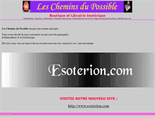 Tablet Screenshot of cheminsdupossible.com